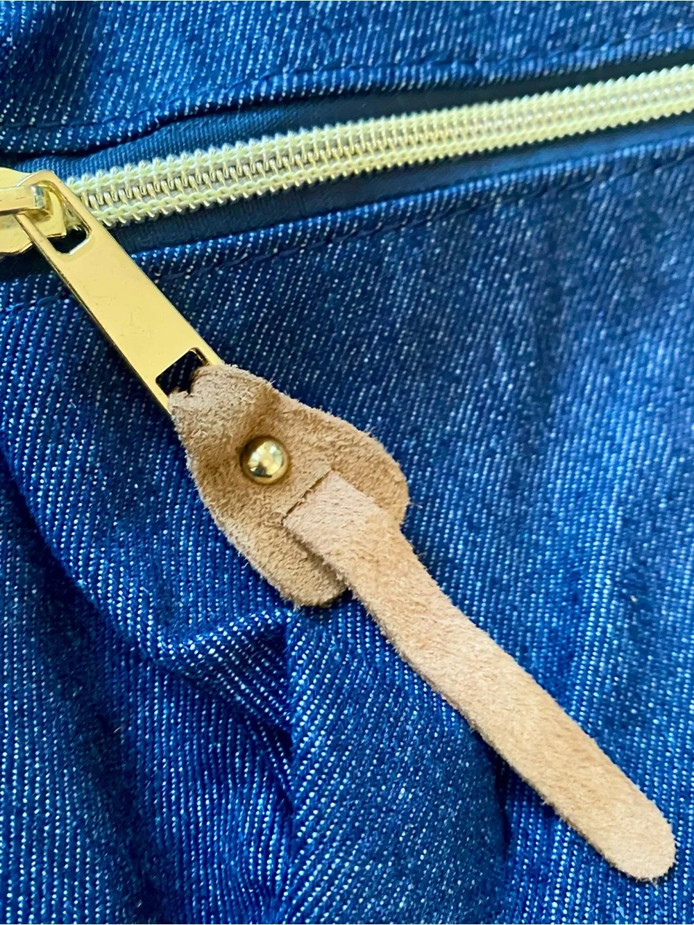 Sea Blue And Denim Anello Japan Unisex Backpack Rucksack Diaper Travel Bag